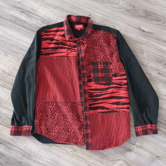 Supreme | Shirts | Supreme Animal Patchwork Twill Shirt Size L  